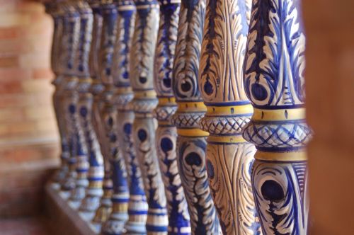 Sevilija, Andalūzija, Plaza España, Keramika
