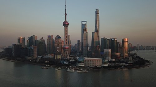 Šanchajus,  Pudong,  Lujiazui,  Didelis Miestas,  Downtown