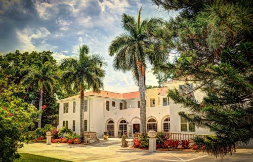 Shangri-La, South Florida, Viešbutis, Orientyras, Palmės, Pastatas, Architektūra, Istorinis