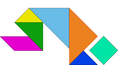 Formos, Žaidimas, Kinai, Galvosūkis, Tangramas, Geometrinis, Modelis, Vyras, Meldžiasi, Nemokama Vektorinė Grafika