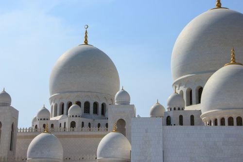 Sheikh Zayed Mečetė, Abu Dabis, Religinis, Šventykla, Abu, Dhabi, Kupolas, Mečetė, Arabų, Uae, Arabiškas