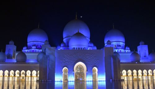 Sheikh Zayed Mečetė, Abu Dabis, Turizmas, Musulmonas, Religija, Islamic, Orientyras, Paminklas, Religinis, Žinomas, Kelionė, Mečetė