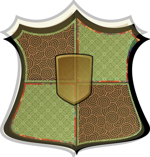 Skydas, Heraldinis, Apsauga, Emblema, Herbas, Nemokama Vektorinė Grafika