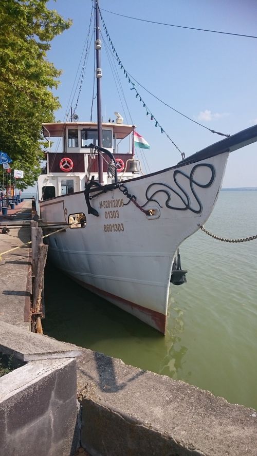 Laivas, Boot, Šventė, Balaton Ežeras, Vengrija