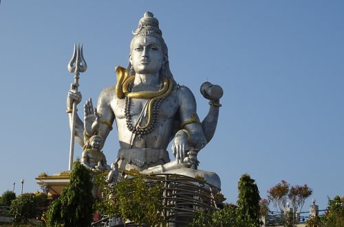 Šiva, Viešpatie, Statula, Hindu, Dievas, Religija, Hinduizmas, Dvasingumas, Religinis, Kultūra, Mitologija, Architektūra, Murdeshwar, Karnataka, Indija