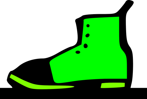 Batai, Boot, Žalias, Pėdos, Vaikščioti, Nemokama Vektorinė Grafika