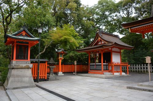 Šventykla, Fušimi Inari Šventovė, Kyoto, Japonija