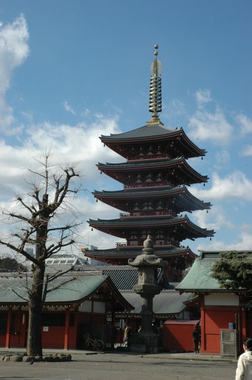 Šventykla, Japonija, Šventykla, Asija, Pagoda