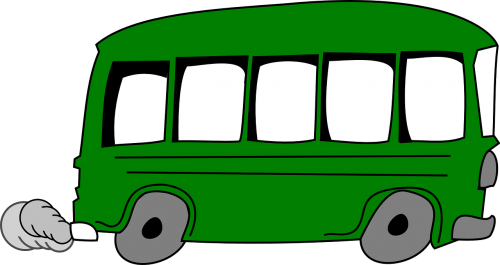 Autobusas, Autobusas, Žalias, Viešasis Transportas, Automobilis, Nemokama Vektorinė Grafika