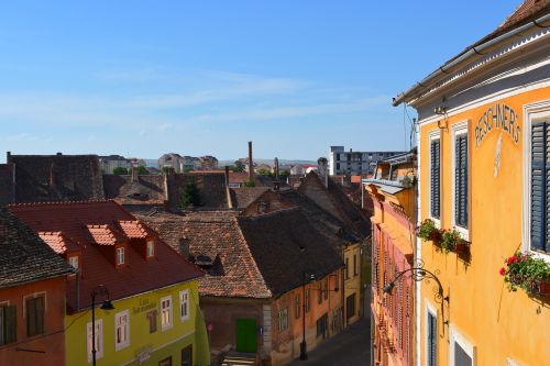 Sibiu, Pastatas, Centras, Miestas, Senas, Architektūra, Turizmas