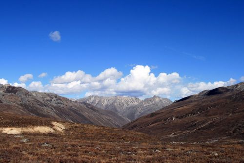 Sichuanas, Beprotiškai Kandinsky, Plato, Mėlynas Dangus, Vakarų Sichuanas, Baltas Debesys, Kalnas