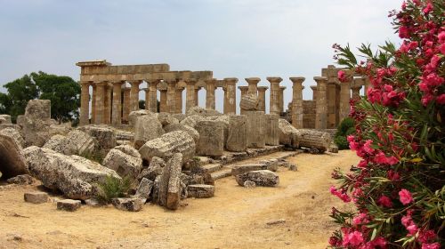 Sicilija, Selinunte, Doric Temples, Šventykla, Selisas, Senovės Laikai