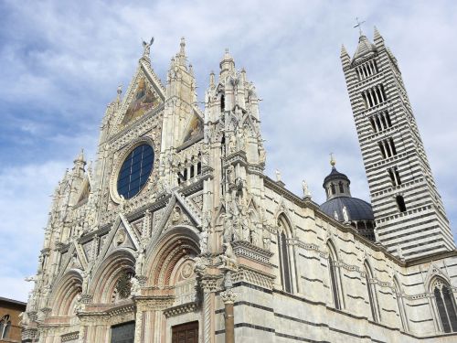 Siena, Katedra, Toskana, Rozetė