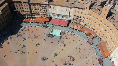 Siena, Piazza, Viduramžiai, Architektūra, Kraštovaizdis, Lauko Kvadratas, Italy, Toskana