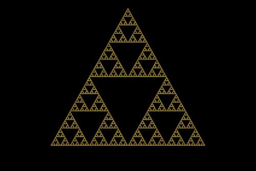 Sierpinski Trikampis, Chaosas, Fraktalas, Sierpinski, Trikampis, Geometrija, Geometrinis, Modelis