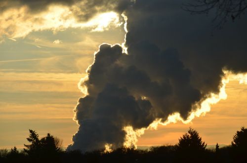 Siluetas, Twilight, Dangus, Debesys, Saulėlydis, Kraštovaizdis, Žiema