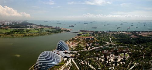 Singapūras, Marina Bay, Šiuolaikiška, Stilingas, Panorama, Architektūra, Madinga, Stilius