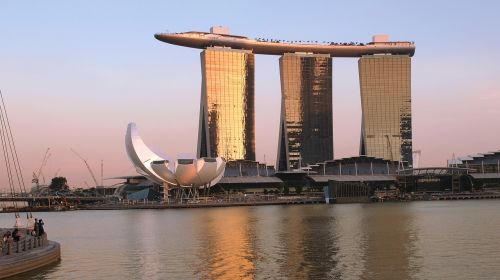 Singapūras, Marina Bay Smėliai, Dangoraižis, Miesto Panorama, Verslas