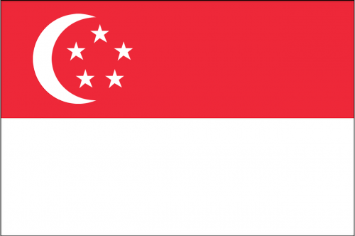 Singapūras, Vėliava, Raudona, Pusmėnulio Mėnulis, Žvaigždės, Balta, Tauta, Asija, Pasaulis, Singapūre, Emblema