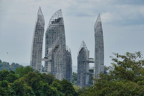 Singapūras,  Miestas,  Architektūra,  Dangoraižis,  Miesto Kraštovaizdis