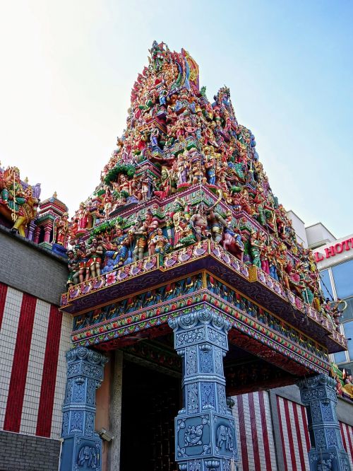 Singapūras,  Maža Indija,  Sri Veeramakaliamman Hindu Temple,  Spalvinga,  Indijos,  Turizmas,  Kelionė,  Asija,  Rytietiškas