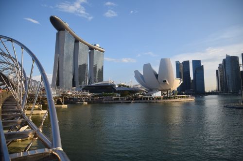 Singapūras,  Spiralės Tiltas,  Prieplaukos Įlankoje
