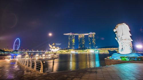 Singapūras, Merlionas, Marina Baysand