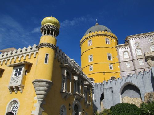 Sintra, Pilis, Architektūra, Portugal, Tvirtovė, Portugalų, Istorinis, Pena