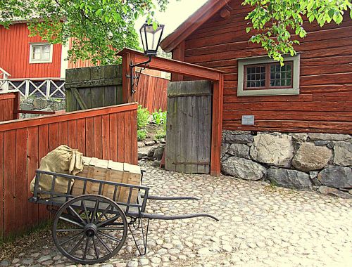 Architektūra,  Liaudies & Nbsp,  Mediniai Namai,  Skansen,  Stockholm,  Švedija,  Laisvas,  Nuotrauka,  Nuotrauka,  Deimantai,  Skansen,  Stockholm