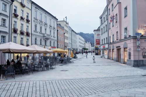 Vokietija,  Passau,  Gatvė,  Mergaitės,  Važinėjimas Riedlente,  Riedlentės Merginos