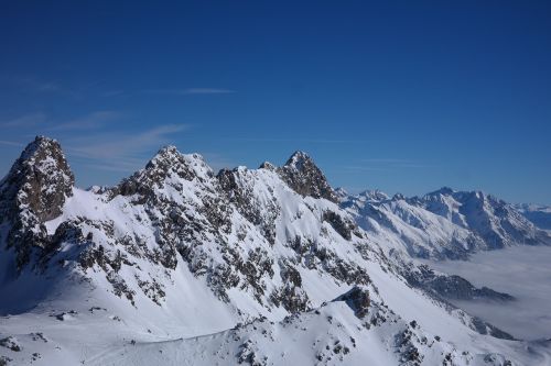 Slidinėjimo Zona, Arlberg, Žiema, Kalnai, Kalnų Viršūnės, Žiemą