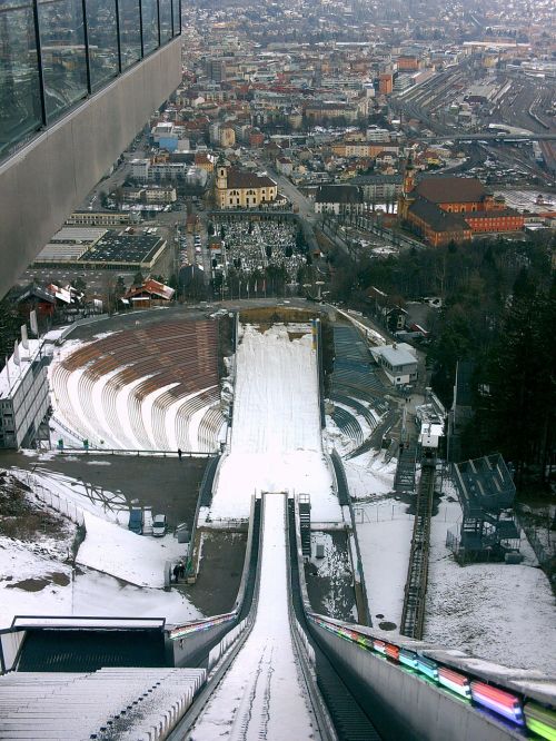 Slidinėjimo Šuolis, Šokinėti, Austria, Tirol, Innsbruck, Slidinėjimas, Sniegas, Panorama, Alpių