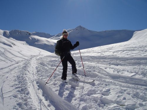Backcountry Skiiing, Slidinėjimo Turizmo Kursai, Slidinėjimas, Išvykti, Žiemos Alpinizmas, Slidinėjimo Trasa, Sniego Takai, Alpių, Val Dultimo, Walscher Kalnas, South Tyrol, Italy