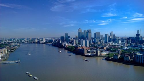 Dangus, Londonas, Thames, Panorama