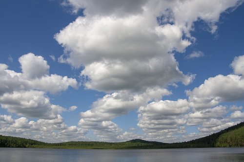 Dangus,  Debesys,  Kraštovaizdis,  Nuotaika,  Orų,  Atmosfera,  Pobūdį,  Ežeras