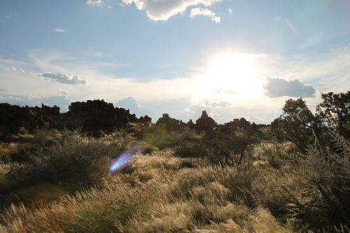 Dangus, Debesys, Stepė, Veld, Namibija, Dykuma, Afrika