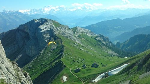 Skydever, Kalnai, Kraštovaizdis, Alpės, Šveicarija
