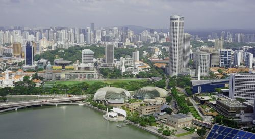 Panorama, Singapūras, Dangoraižis, Miestas, Architektūra, Pastatas