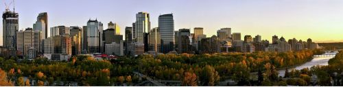 Skyline Calgary, Miesto Panorama, Kraštovaizdis, Kanada, Miesto, Centro, Dangoraižis, Architektūra, Pastatas, Alberta, Upė