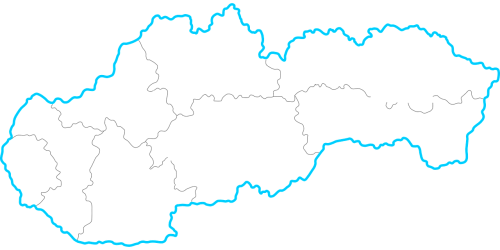 Slovakija, Žemėlapis, Šalis, Nemokama Vektorinė Grafika