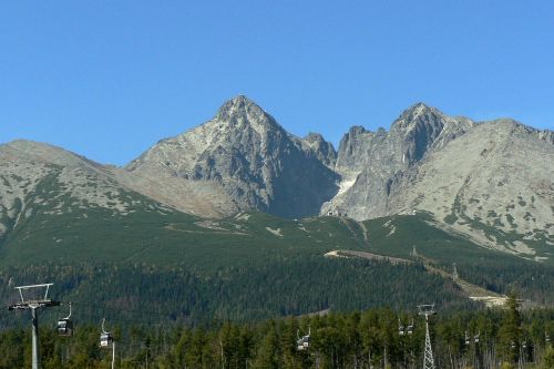 Slovakija, Vysoké Tatry, Kalnai, Gamta, Kabelis, Lomnicky Smailė, Aukštas Tatras