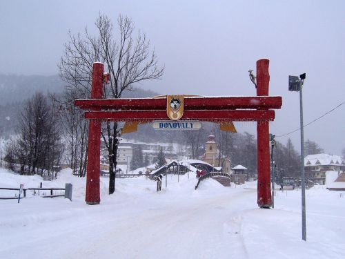 Slovakija, Donovaly, Žiema, Sniegas