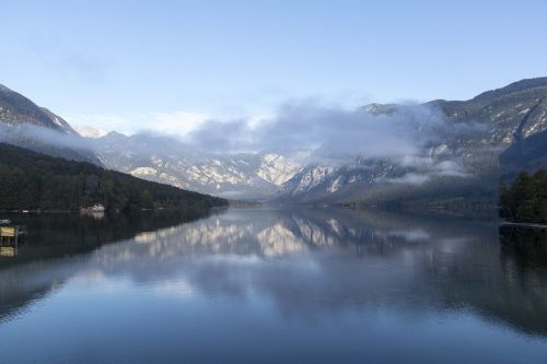 Slovenia, Ežeras, Gamta, Alpės, Vanduo, Kraštovaizdis, Kalnas
