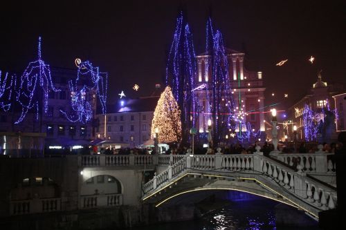 Slovenia, Ljubljana, Žiema, Kalėdos