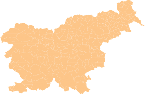 Slovenia, Šalis, Žemėlapis, Savivaldybės, Europa, Nemokama Vektorinė Grafika
