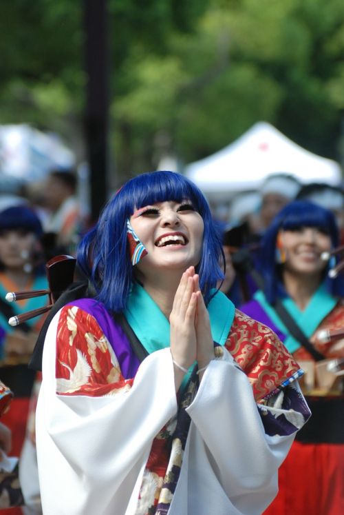 Šypsena, Japonija, Šypsosi, Laimingas, Yosakoi, Japanese, Festivalis