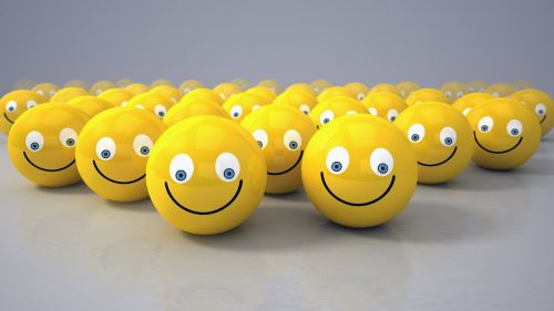 Smiley, Geltona, Rutulys, Atrodo, Šypsena, Teigiamas, 3D
