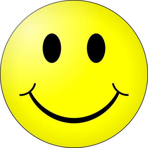 Smiley, Laimingas, Veidas, Šypsena, Laimingas, Sėkmė, Geltona, Linksma, Linksmas, Laimė, Simbolis, Juokinga, Išraiška, Šypsenėlė, Teigiamas, Draugiškas, Nemokama Vektorinė Grafika