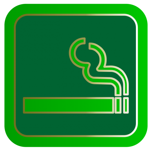 Rūkymas, Cigarečių, Sveikata, Priklausomybe, Internetas, Mygtukas, Simbolis, Žalias, Internetas, Ženklas, Piktograma