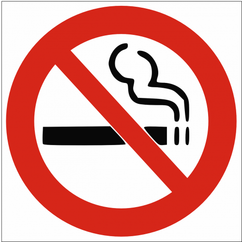 Rūkymas, Draudžiama, Ženklas, Cigarečių, Kirto, Raudona, Ne, Nemokama Vektorinė Grafika